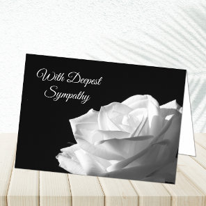 With Deepest Sympathy Rose Card