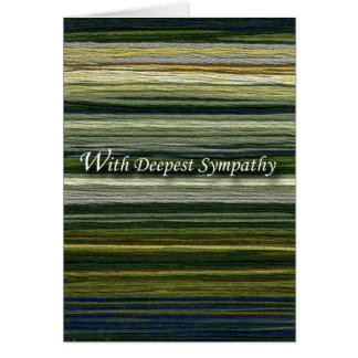 With Deepest Sympathy, Thread Landscape Cards