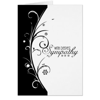 With Deepest Sympathy, understated, simple Card