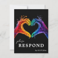 🌈❤️With dietary choice Heart of Pride wedding