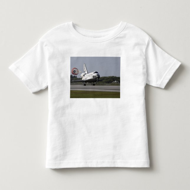 With drag chute unfurled toddler t-shirt (Front)
