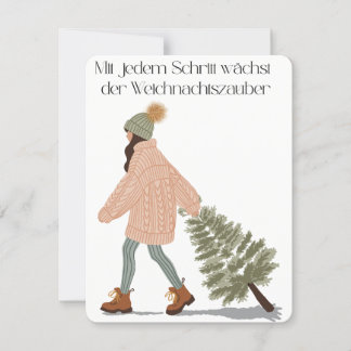 With each step, the Christmas spell grows Holiday Card