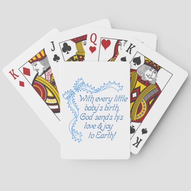 With Every Babys Birth Poker Cards (Back)