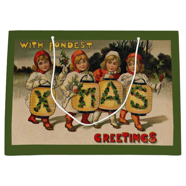With Fondest Xmas Greetings Large Gift Bag (Front)