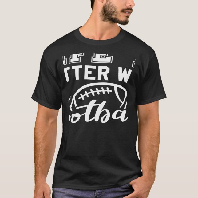 with Football Cool Game Day Football 1 T-Shirt (Front)