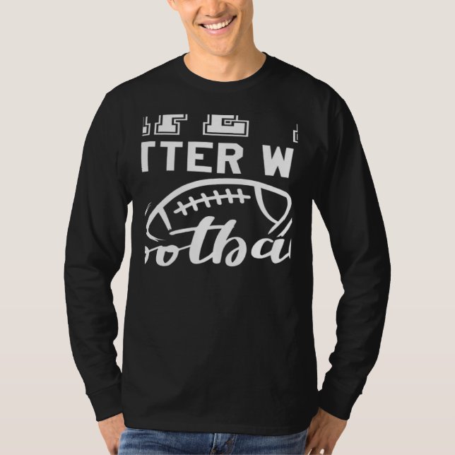 with Football Cool Game Day Football 1 T-Shirt (Front)