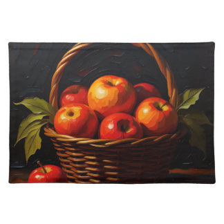 with fruit bowl cloth placemat