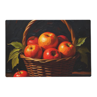 with fruit bowl placemat