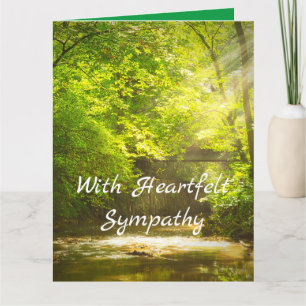 With Genuine Sympathy Beautiful Custom Card