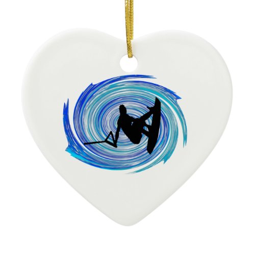 WITH GLASSY CONDITIONS CERAMIC ORNAMENT