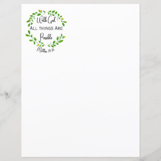 With God All Things are Possible