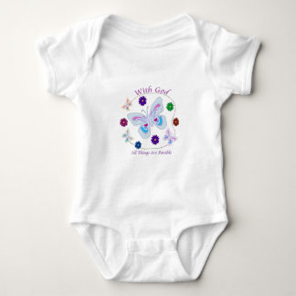 With God All Things are possible Baby Bodysuit