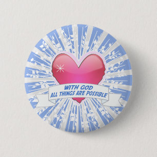 With God All Things are Possible Button