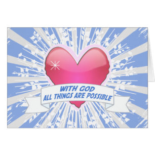 With God All Things are Possible Cards
