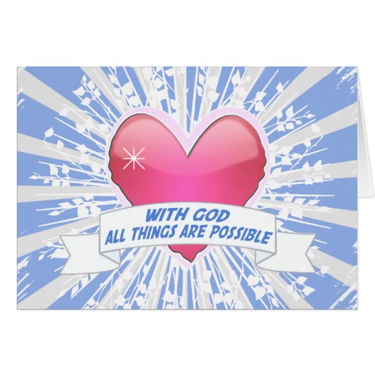 With God All Things are Possible Cards (Front Horizontal)