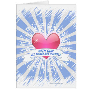 With God All Things are Possible Cards
