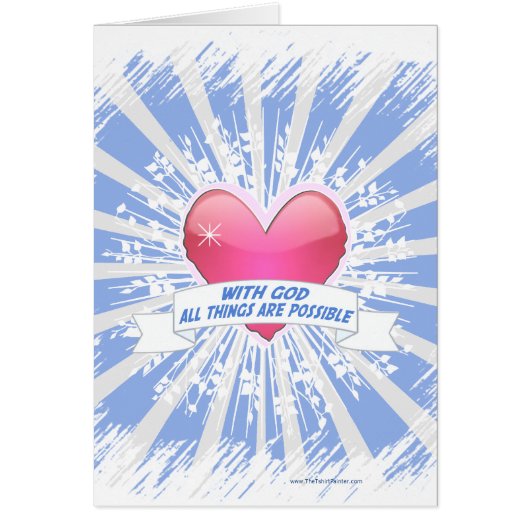 With God All Things are Possible Cards (Front)