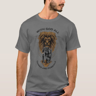 With God All Things Are Possible Christian Scriptu T-Shirt