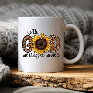 With God all Things are Possible  Coffee Mug