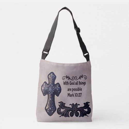 With God All Things are Possible Crossbody Bag