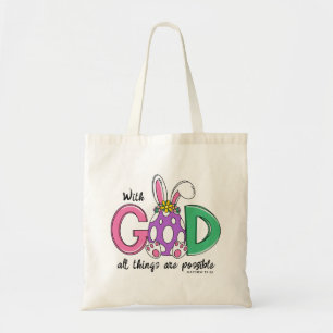 With God All Things Are Possible Easter Tote Bag