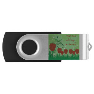 With God All Things Are Possible Flash Drive