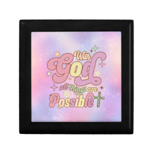 With God All Things Are Possible Gift Box