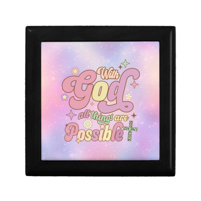 With God All Things Are Possible Gift Box (Front)
