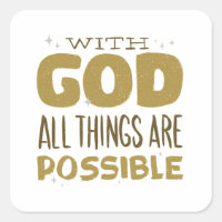 With God all things are Possible Gift