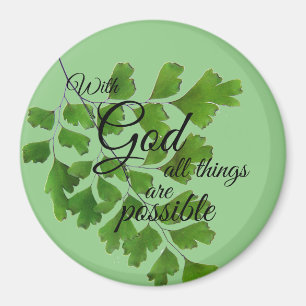 With God All Things Are Possible Magnet 