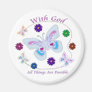 With God All Things are possible Magnet