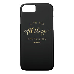 With God All Things are Possible Matthew 19:26 iPhone 8/7 Case
