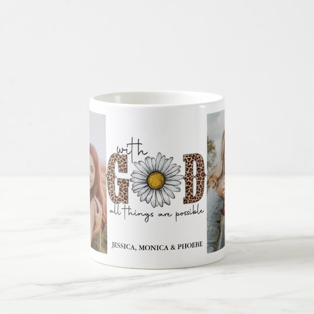 "With God All Things Are Possible" Photo Mug (Center)