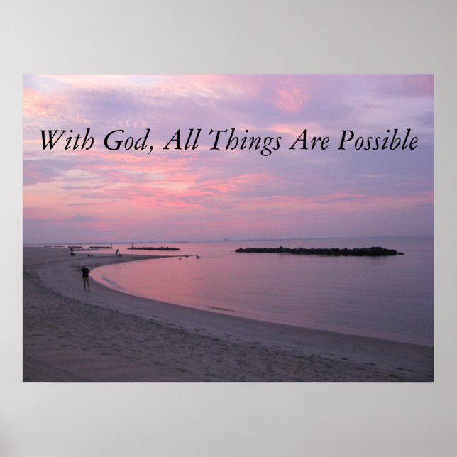 With God, All Things Are Possible Poster (Front)