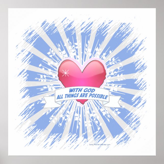 With God All Things are Possible Poster (Front)