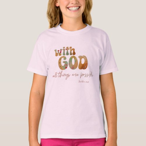 With God All Things are Possible Verse T_Shirt