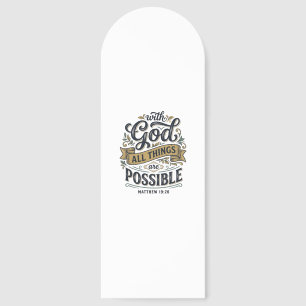 With God All Things Are Possible Vintage Christian Bookmarks