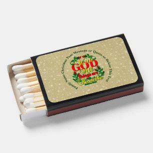 With God All Things Possible Bible Quote 20xx  Matchboxes