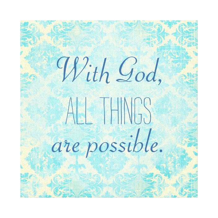 with god all things are possible craft diy key holder