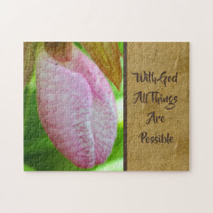 With God All Things Possible Inspirational Jigsaw Puzzle
