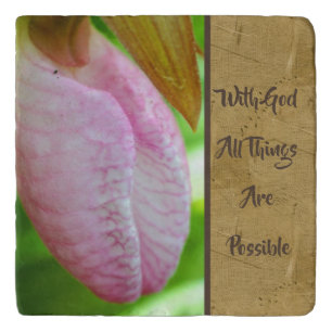 With God All Things Possible Inspirational   Trivet