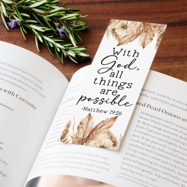 With God All Things Possible Matthew 19:26 Bookmarks (Book)