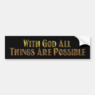 With God Bumper Sticker