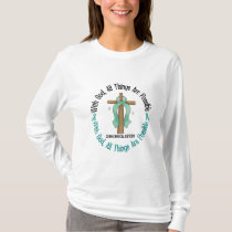 WITH GOD CROSS Cervical Cancer T-Shirts & Gifts