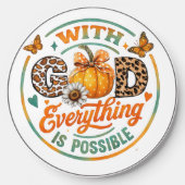 With God Everything Is Possible Wireless Charger (Front)