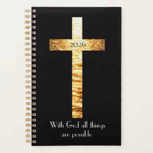 With GOD Golden Cross 2026 Planner