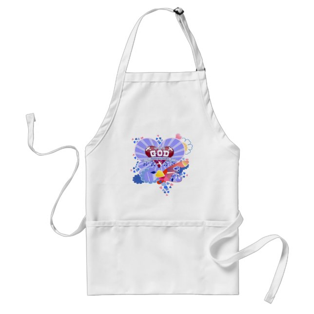 With God Hearts Adult Apron (Front)
