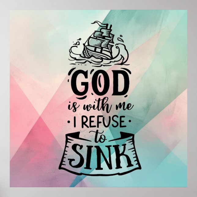 With God I refuse to sink  Poster (Front)