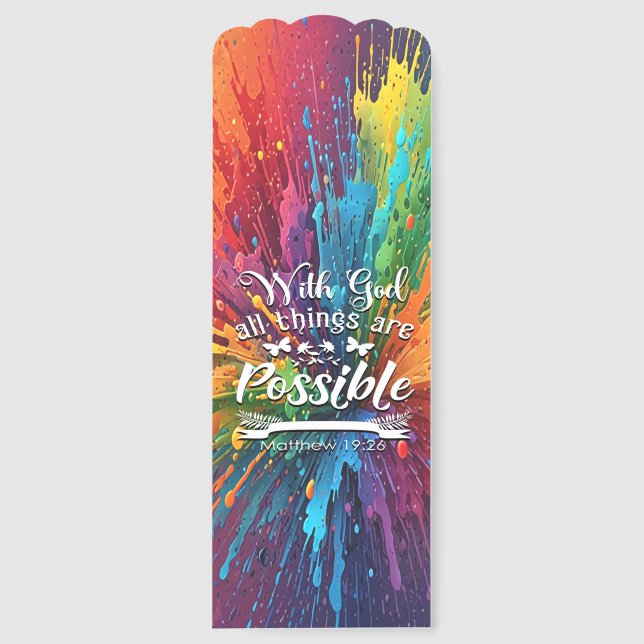 With God Matthew 19-26 Bookmarks (Front)