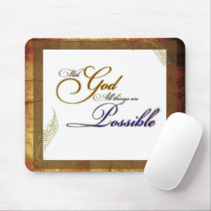 With God Mouse Pad